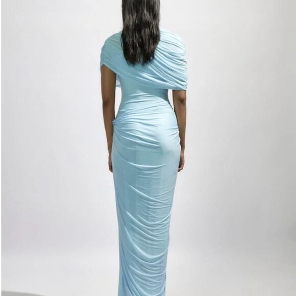 JASMINE BABY BLUE MAXI DRESS - Picture 6 of 9